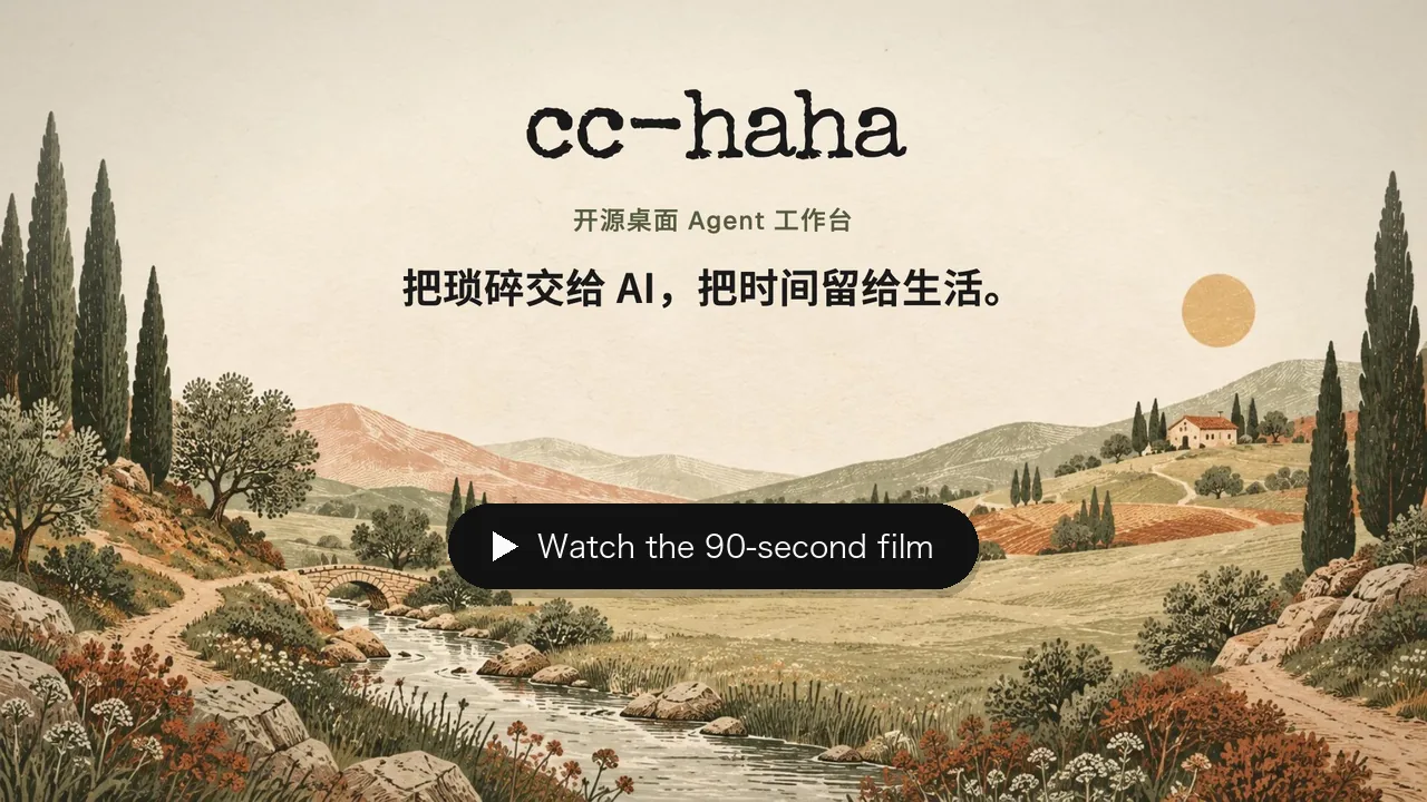 Watch the 90-second cc-haha film